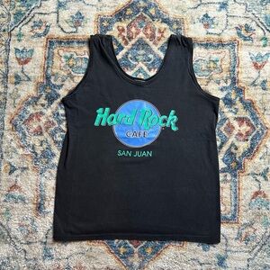Vintage Hard Rock Cafe Logo Tank Top Medium